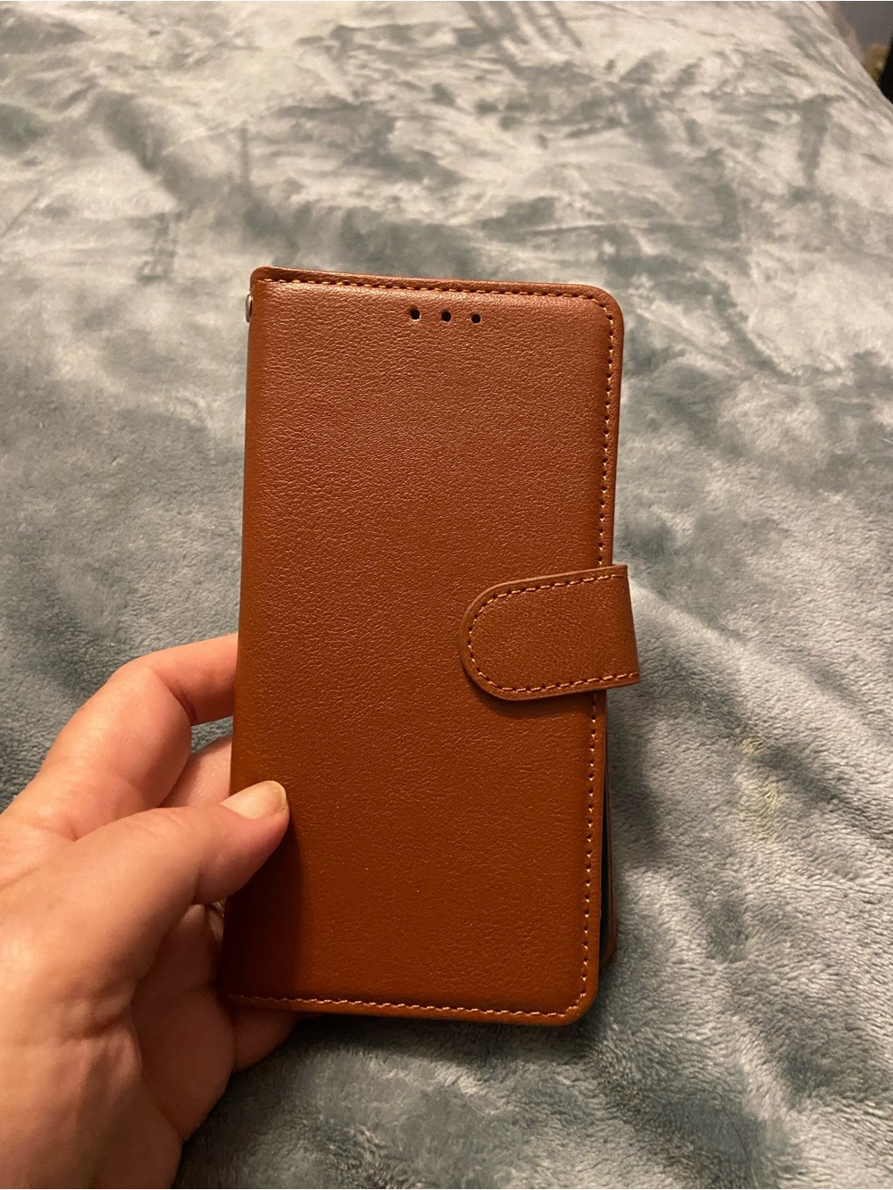 Samsung Brown Wallet Folio Phone Case with Magnetic Closure